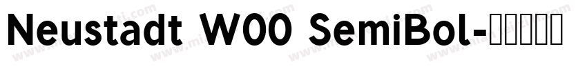 Neustadt W00 SemiBol字体转换